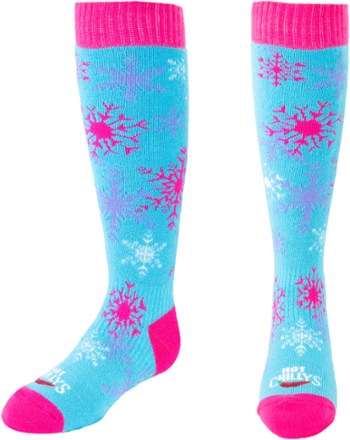 Hot Chillys Snowflake Mid Volume Ski Socks