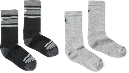 Smartwool Men's Everyday Top Split Stripe/Anchor Line Zero Cushion Crew Socks - 2 Pairs