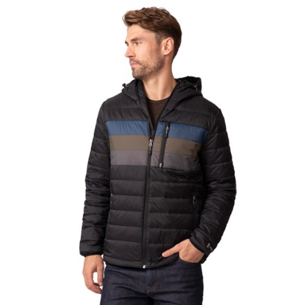 Free Country Men's Tricolor Puffer Hooded Insulated Jacket