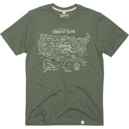 The Landmark Project National Parks Maps T-Shirt