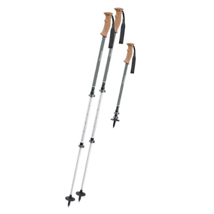 Komperdell Trailhead Cork Powerlock Compact Trekking Poles - Pair