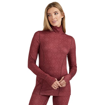 Terramar Women's 2.0 Cloud Nine Midweight Performance Thermal Turtleneck