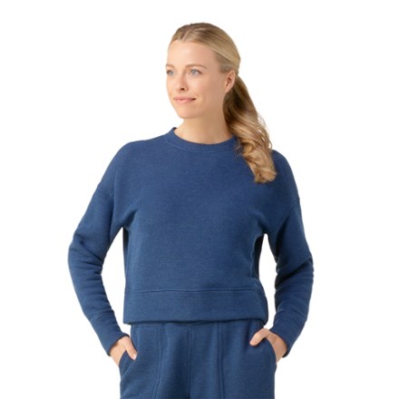 Smartwool Women's Recycled Terry Cropped Crew Sweatshirt