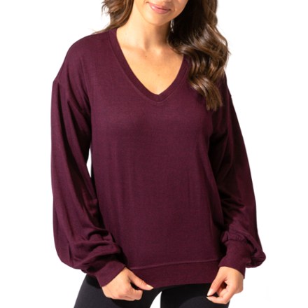 Threads 4 Thought Women's Abbey Feather Fleece Pullover