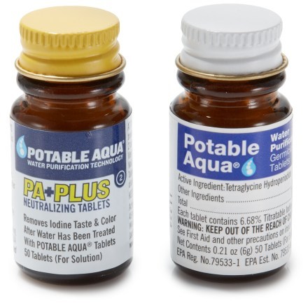 Potable Aqua Iodine and Taste-Neutralizer Tablets | REI Co-op