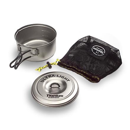 Evernew Titanium Ultra Light Deep Pot .9L (ECA265) – Trail Designs