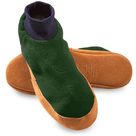 acorn polar fleece slippers