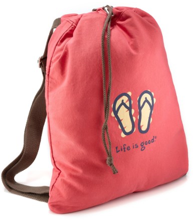 Life is good drawstring deals backpack