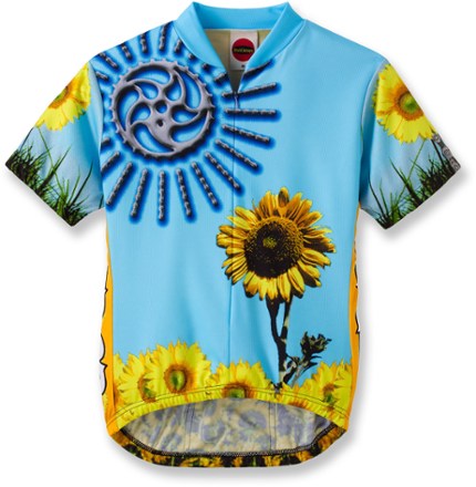 tie dye bicycle jersey