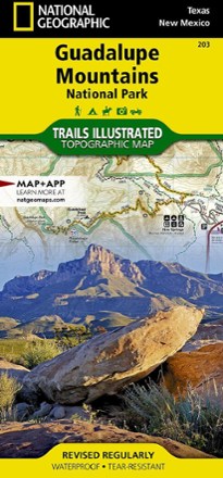 National Geographic Guadalupe Mountains National Park Trail Map | REI Co-op