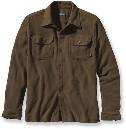 fleece button up shirt