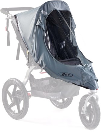 Bob double stroller rain hot sale cover