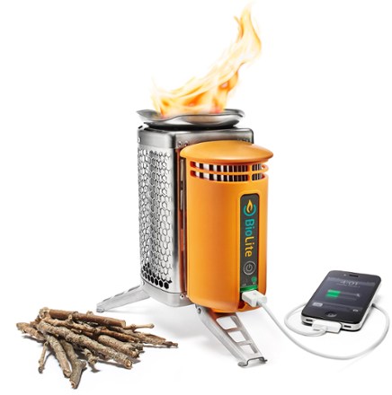 BioLite CampStove 2 - Compact Wood Burning Camping Stove with Electricity  Generator