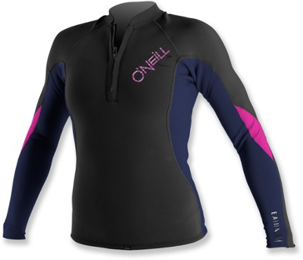 womens wetsuit top front zipper