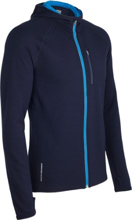 icebreaker men's quantum ls zip hood