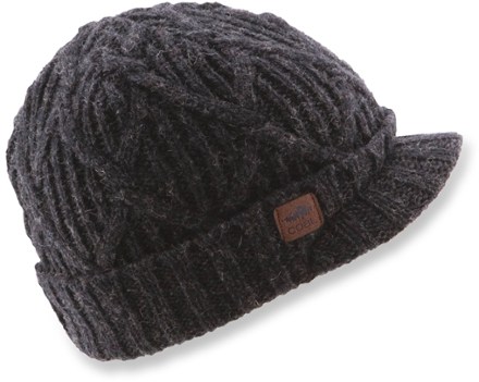 Yukon Brim Beanie Black Marl One Size