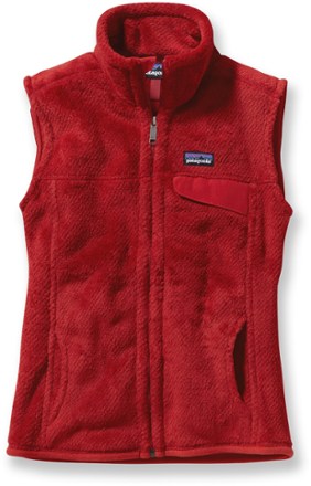 red patagonia vest