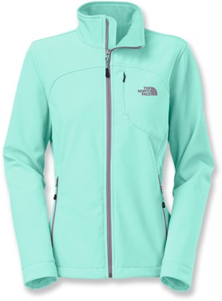 mint green north face women's jacket