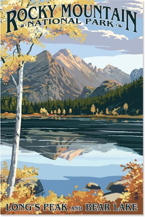 Lantern Press Rocky Mountain National Park Long's Peak Art Print - 12 ...