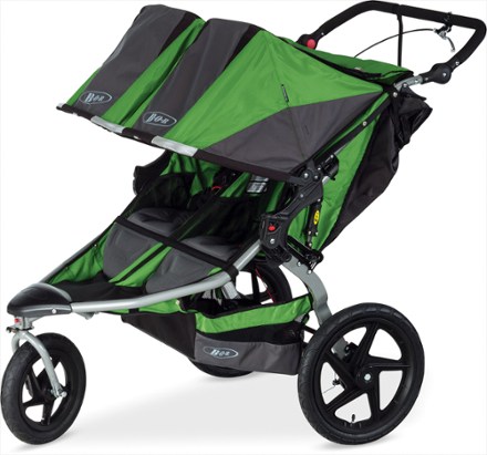 green bob stroller