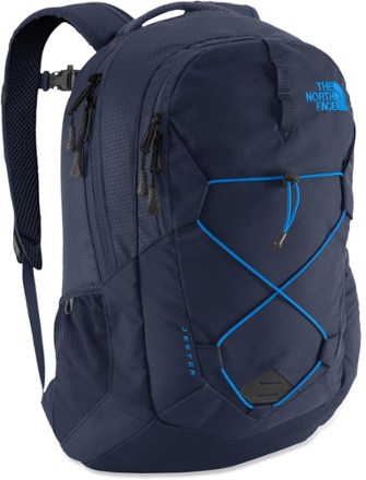 Black and blue store north face backpack