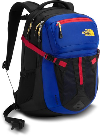 red north face bookbag