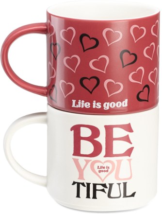 Life is good Stack-Happy Mugs - Package of 2 | REI Outlet