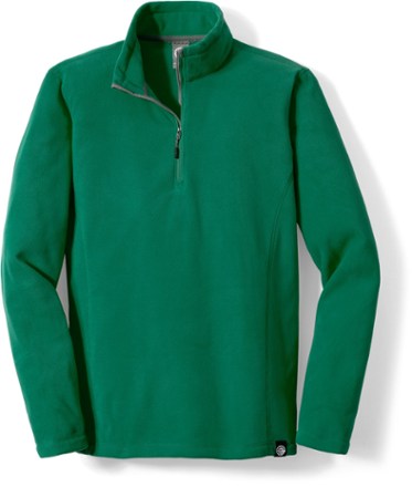 Green store fleece pullover