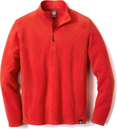 mens fleece half zip pullover