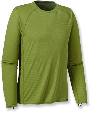 Capilene Lightweight Long Underwear Crew Top Men s Supply Green XL