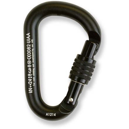 PETZL-MOUSQUETON WILLIAM SCREW-LOCK Unicolore - Climbing carabiner