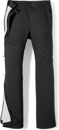 Unisex Full-Zip Packable Waterproof Pants with Lower Leg Zips