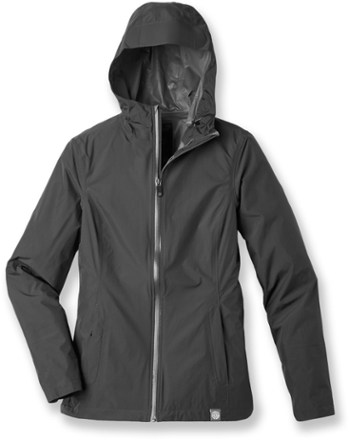 Gray rain best sale jacket women's