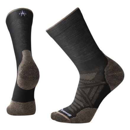 Smartwool PhD Pro Approach Crew Socks- Gray – First Stop Board Barn