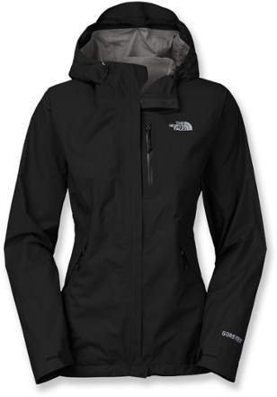 North face rain store jacket womens black