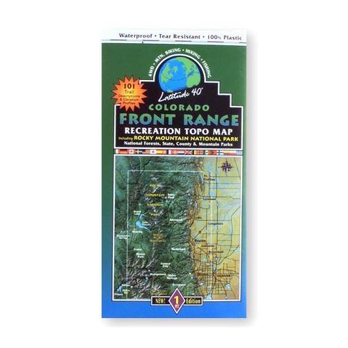 Colorado Front Range Recreation Topo Map - abCausbas